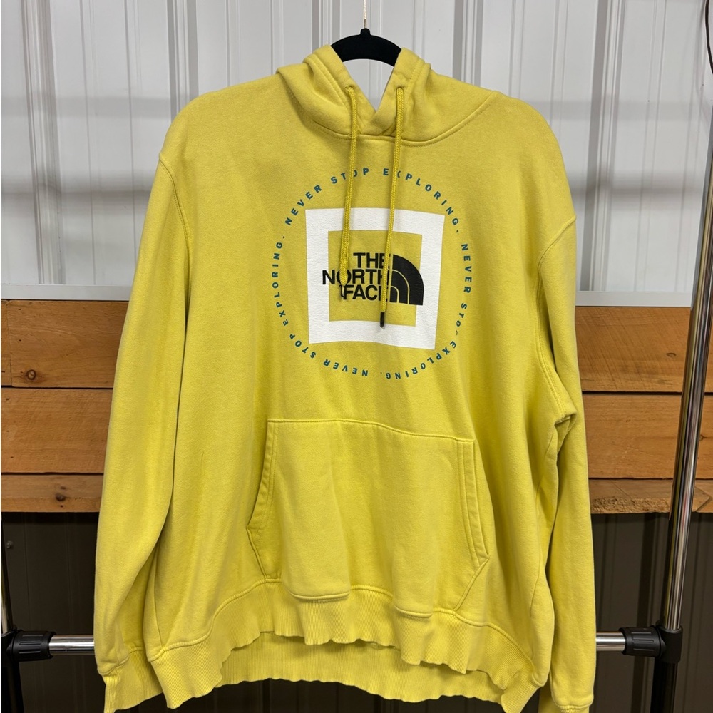 The North Face Men's Bright Yellow Hoodie